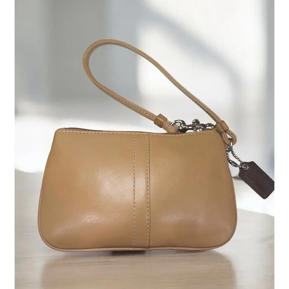 Vintage Coach 7548 Hamptons Leather Buckle Hobo Bag & Wristlet